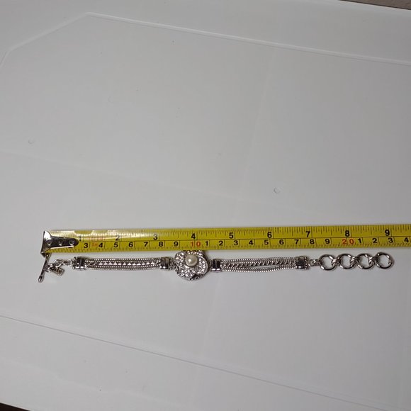 Cute Silver Tone Bracelet Or Anklet Just Under 9 Inches - Picture 11 of 13